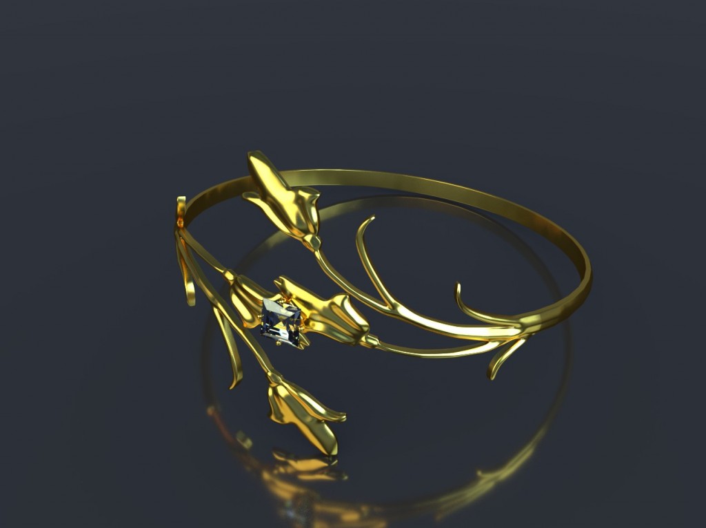 3D model a ring "Lily of the valley" preview image 1